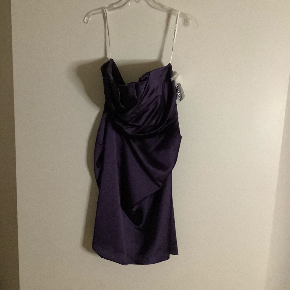 Purple cocktail dress